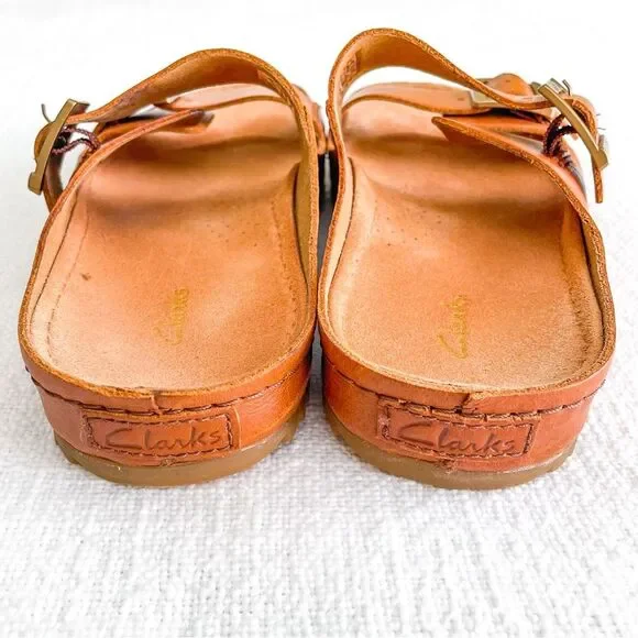 Clarks double strap leather sandals. - Picture 9 of 11